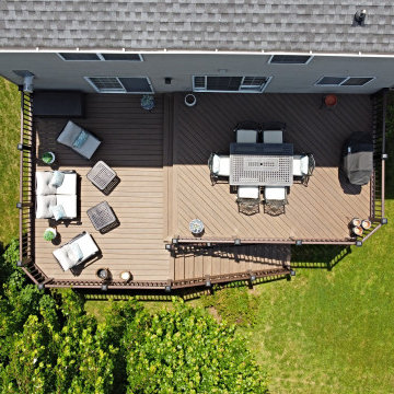 TimberTech Reserve Dark Roast with TimberTech Radiance Railing in Kona