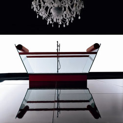 Milode 820 Free Standing Glass Bathtub - Bathtubs