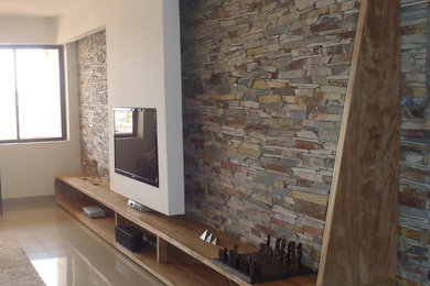 Living room - contemporary living room idea in Other