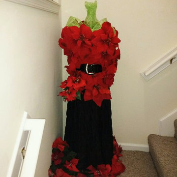 Christmas Poinsettia Tree