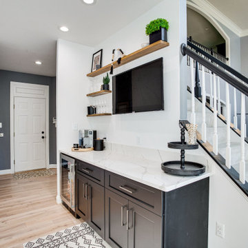 Transitional Two-Finish Kitchen Design Silver Spring, MD