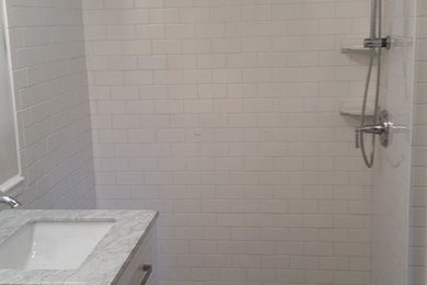 White contemporary Bathroom
