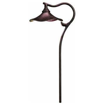 Kichler Lighting 15422AGZ Cotswold, Low Voltage Path and Spread Light, Bronze