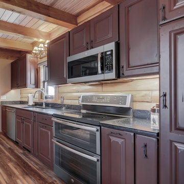 Log Home Custom Kitchen