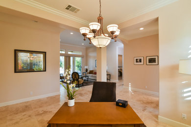 Example of a transitional kitchen design in Los Angeles