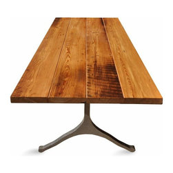 Wishbone Heart Pine Table - Dining Tables