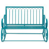 DecMode Great Outdoors All-Weather 49 in. Metal Rocking Bench - 29071