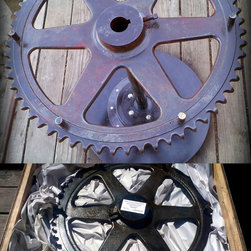custom industrial gear table - Side Tables And End Tables