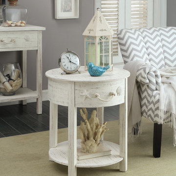 Coastal One-Drawer Accent Table
