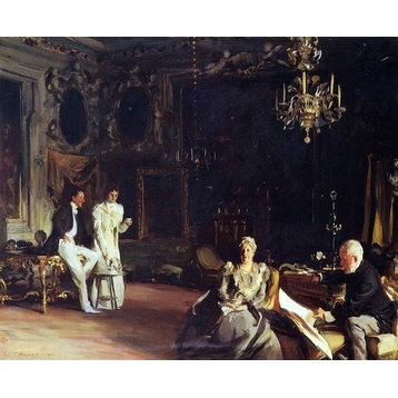 John Singer Sargent An Interior in Venice, 20"x25" Wall Decal