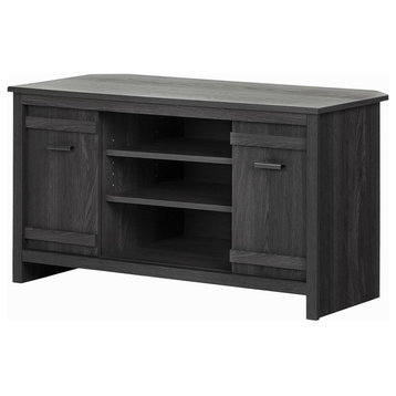 South Shore Exhibit Corner Tv Stand, For Tvs Up To 42'', Gray Oak