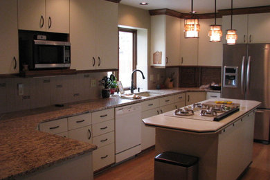 Elegant kitchen photo in Denver