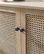 Woven Rattan Wicker 2 Door Accent Storage Cabinet, Nature