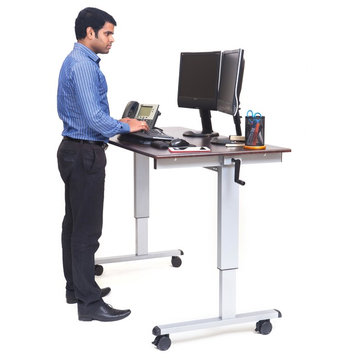 Luxor Standup-CF60-DW 60" Crank Adjustable Stand Up Desk