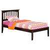 Mission Open Foot Bed, Espresso, Twin