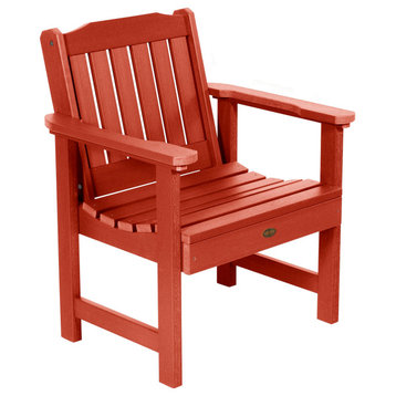 The Sequoia Professional Commercial Grade Springville Lounge Chair, Rustic Red