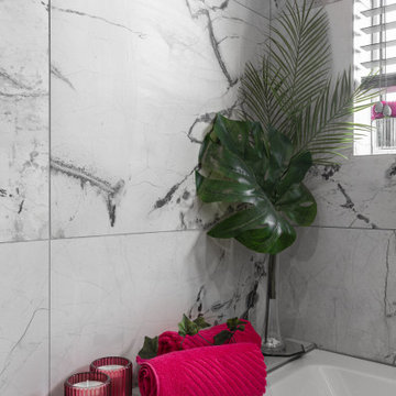 Bathroom - Raddix Marble-Effect Carving Porcelain Matt Tile