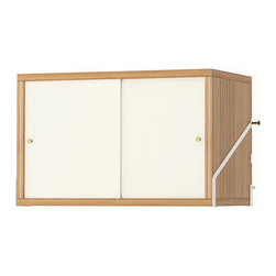 SVALN&Auml;S Rangement 2 portes, bambou, blanc - Products