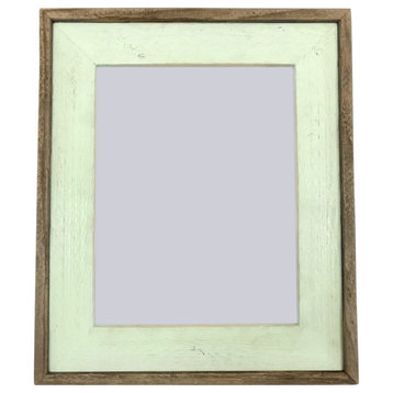 Sea Foam Green Barnwood Picture Frame, Rustic Wood Frame, 4"x4"