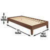 Nix Twin Natural Wood Platform Bed