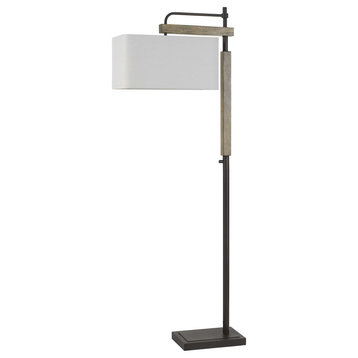 Metal/Wood Downbridge Floor Lamp, Bo-2889fl