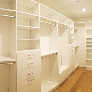 White Walk-in Closet