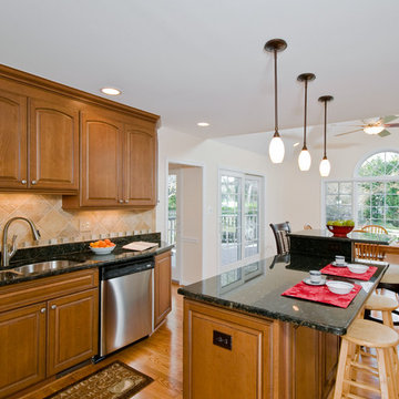 McLean Kitchen Renovation Opens To Beautiful Outdoor Structures