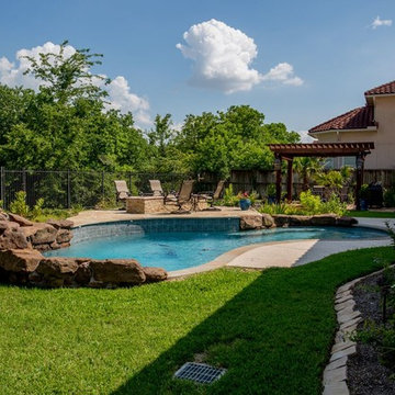 Stand Alone Pergola with Beautiful Pool & Landscaping