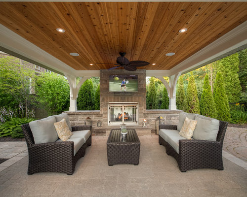 Cedar Wood Plank Ceilings Patio Design Ideas, Remodels & Photos | Houzz