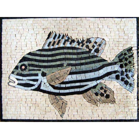 Fish Mosaic, 24" X 18"