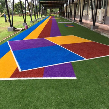 Fun Colorful Play Area Artificial Grass