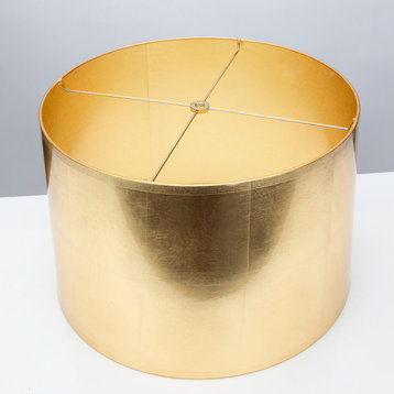 Couture Lamps Modern Glam 15x16x10" Round Tapered Gold Foil Shade