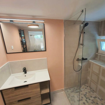 Création complète d'une salle de douche