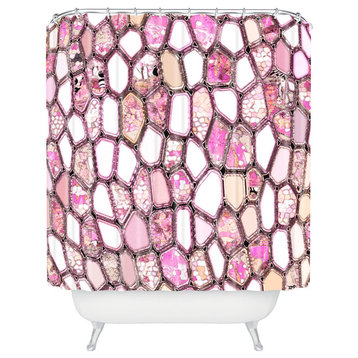 Deny Designs Ingrid Padilla Pink Cells Shower Curtain