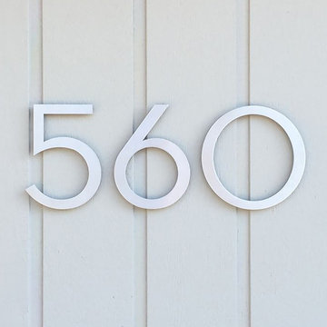 modern house numbers - customer photo