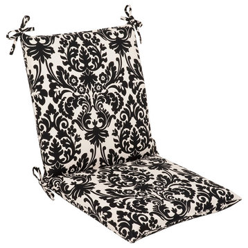 Essence Black Beige Squared Corners Chair Cushion