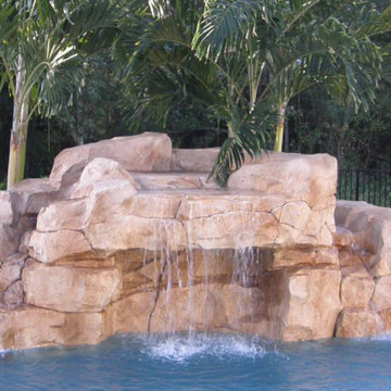 Small Grotto Water Feature 4ft Bench