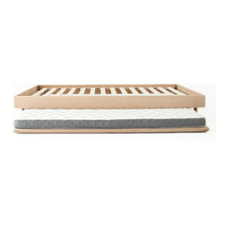 MuBu Bed Base (KS) + Sleek Trundle (S) - Bed Accessories