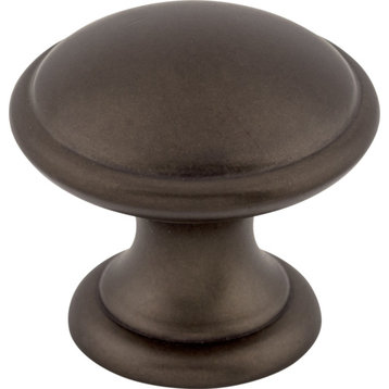 Top Knobs M1224 Rounded 1-1/4 Inch Mushroom Cabinet Knob - Oil Rubbed Bronze