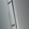 Aston Nautis Completely Frameless Hinged Shower Door, Chrome, 72"x72"