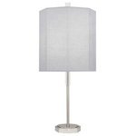 Robert Abbey - Robert Abbey PG05 Kate, 1 Light Table Lamp - Make a bold statement in your space with the KateKate 1 Light Table L Polished Nickel/Crys *UL Approved: YES Energy Star Qualified: n/a ADA Certified: n/a  *Number of Lights: 1-*Wattage:150w Type A bulb(s) *Bulb Included:No *Bulb Type:Type A *Finish Type:Polished Nickel/Crystal