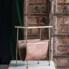 Matthew Izzo Home Glam Leather Magazine/Side Table