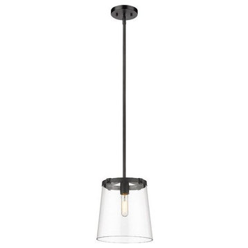 1 Light Pendant In Transitional Style-12 Inches Tall and 10 Inches Wide-Matte