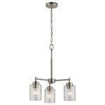 Kichler - Mini Chandelier 3-Light, Brushed Nickel - At Kichler, we've been shedding light on what's important since 1938 by creating dependable, high-quality fixtures. Even as a global brand, we focus on building and strengthening relationships with not only customers and professionals, but with homeowners who choose our products for their homes. We offer more than 3,000 trend-right decorative lighting, landscape lighting and ceiling fan products in innumerable styles to enhance everything you do and show everyone you love in the best possible light.