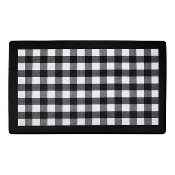 Anti Fatigue Mat 18"x30", Buffalo Check Black