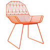 Farmhouse Lounge Chair, Orange