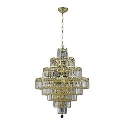 Elegant Lighting - Elegant Lighting 2038D26G/SA Chandelier Maxim - Chandeliers