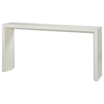Console Table Drift White Gray Distressed Acacia Dramatic Modern