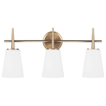 Generation Lighting 4440403 Driscoll 3 Light 25"W Bathroom Vanity - Satin Brass