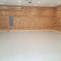 Epoxy Flake Floor Silver Bell - Flooring